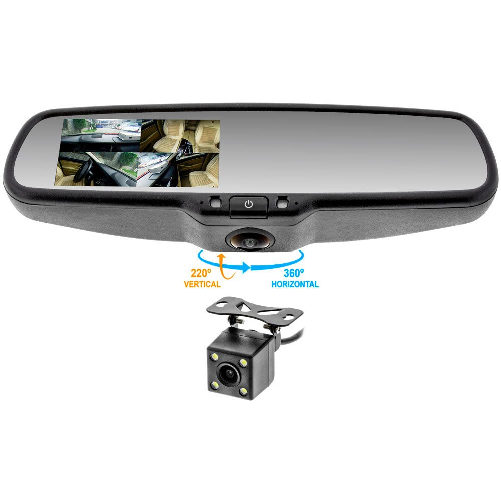 Dashcam/Reversecam Smart-Mirror usa stock Solutiontech Free Shipping 2Days 
