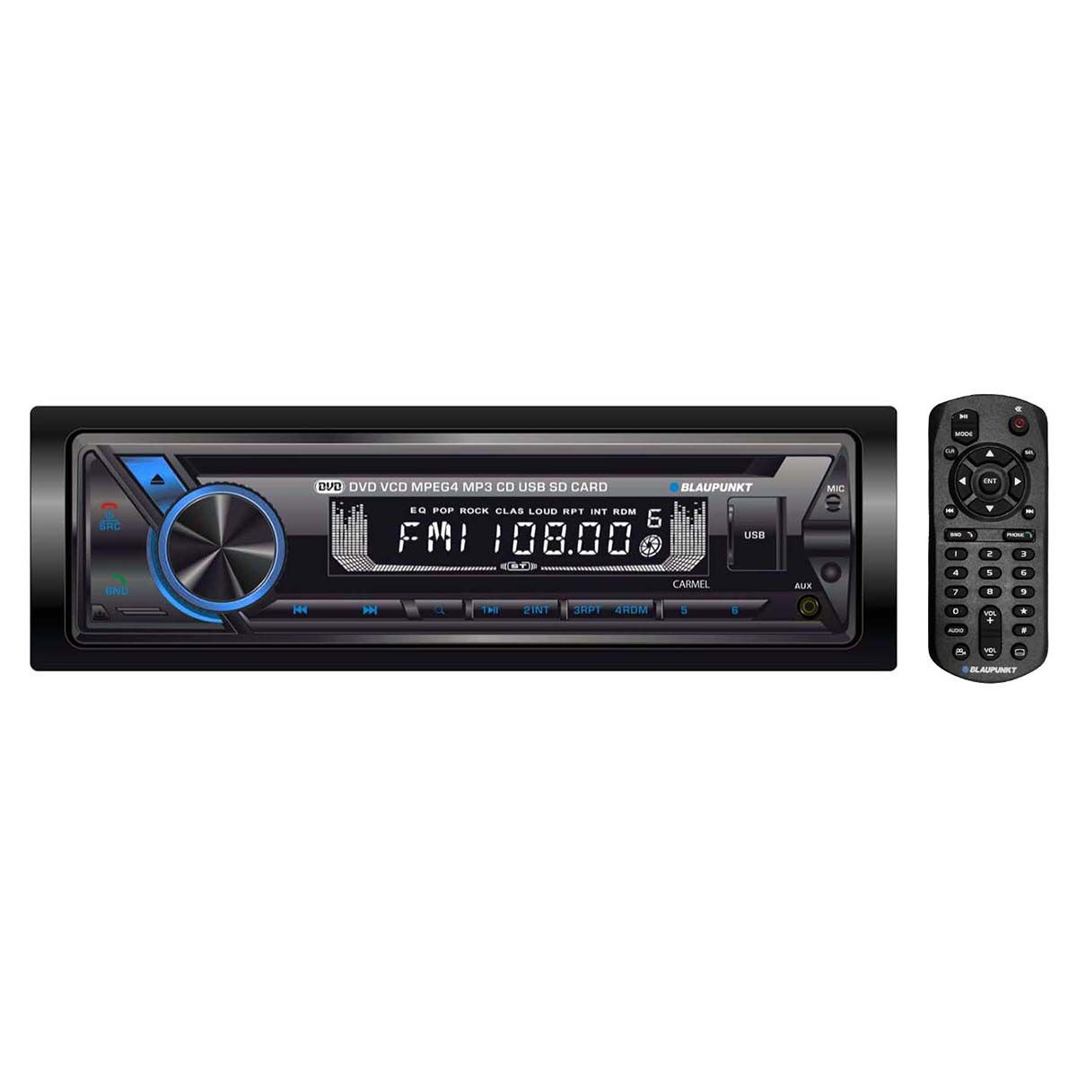 groot verhaal Verandert in Blaupunkt CARMEL In Dash DVD Player with AM/FM Radio, 30 watts x 4  amplifier and USB Card slot