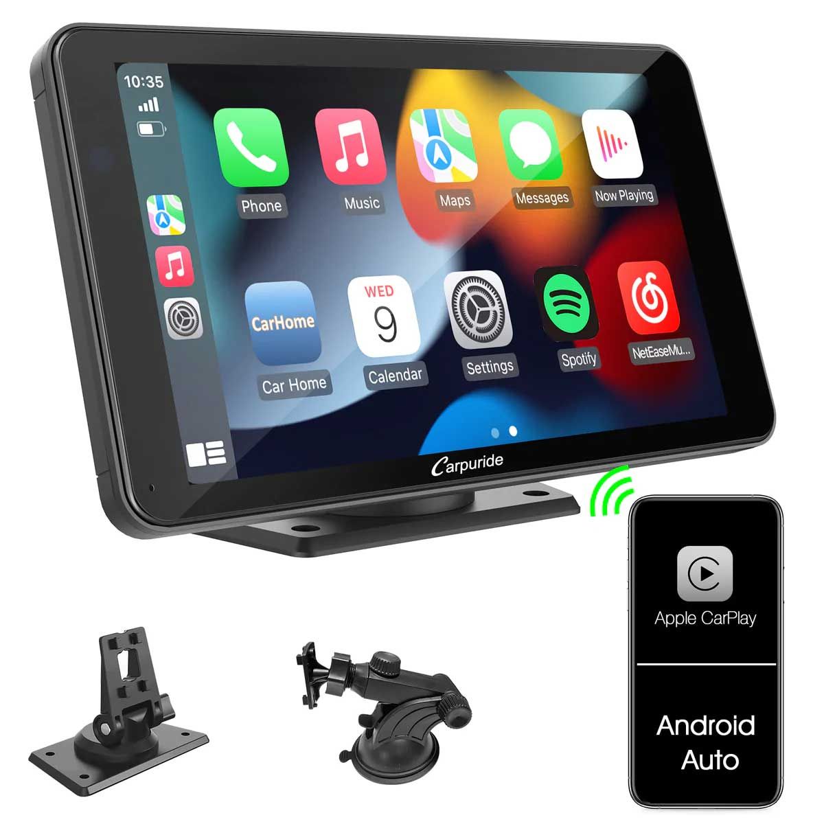 Carpuride CP701 Free standing Car Stereo with Wireless Apple
