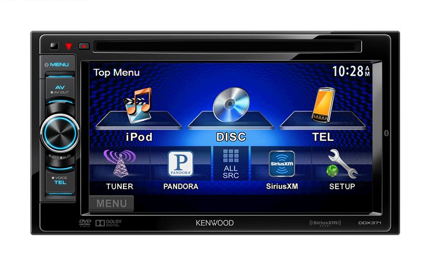 DISCONTINUED - Kenwood DDX371 Double DIN Bluetooth DVD Receiver with 6.1