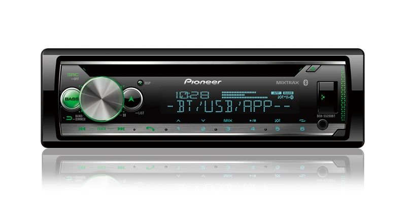 Pioneer DEH-5200 1dinオーディオ Pioneer DEH-S5200BT Single-DIN In-Dash CD Receiver with Bluetooth