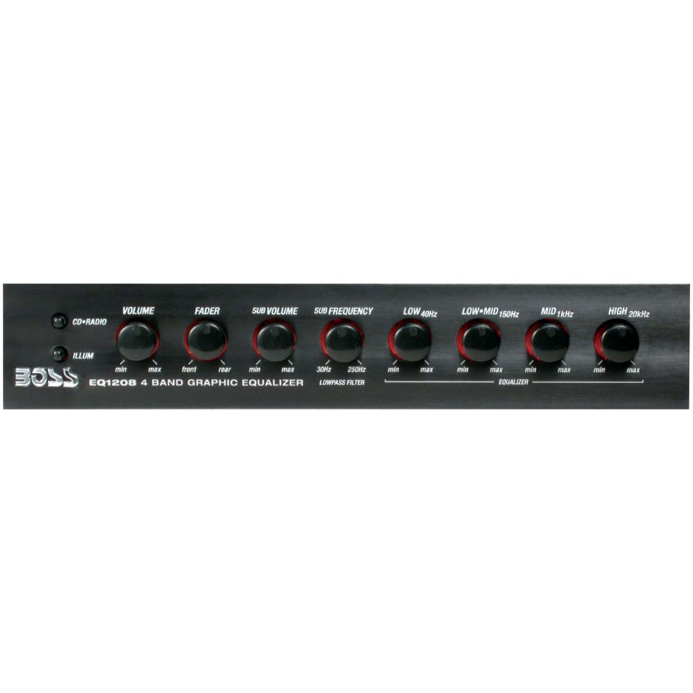 Boss Audio EQ1208 4-Band Preamp Equalizer