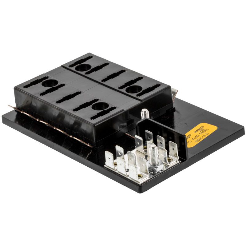 Bussman 15600-10-21 10-Gang Fuse Distribution block with ground distribution