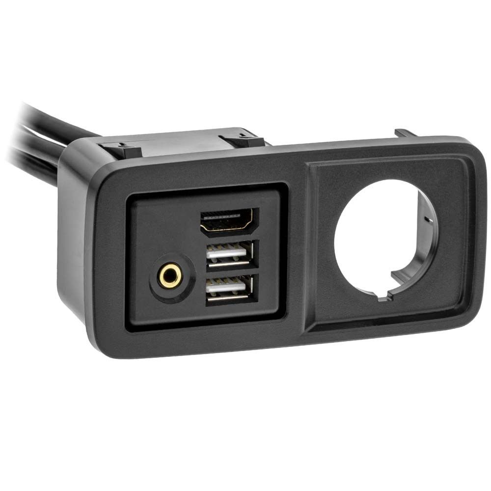 Axxess AXUSB-JP1 HDMI, Dual USB and 3.5mm Rectangle Panel Jack and
