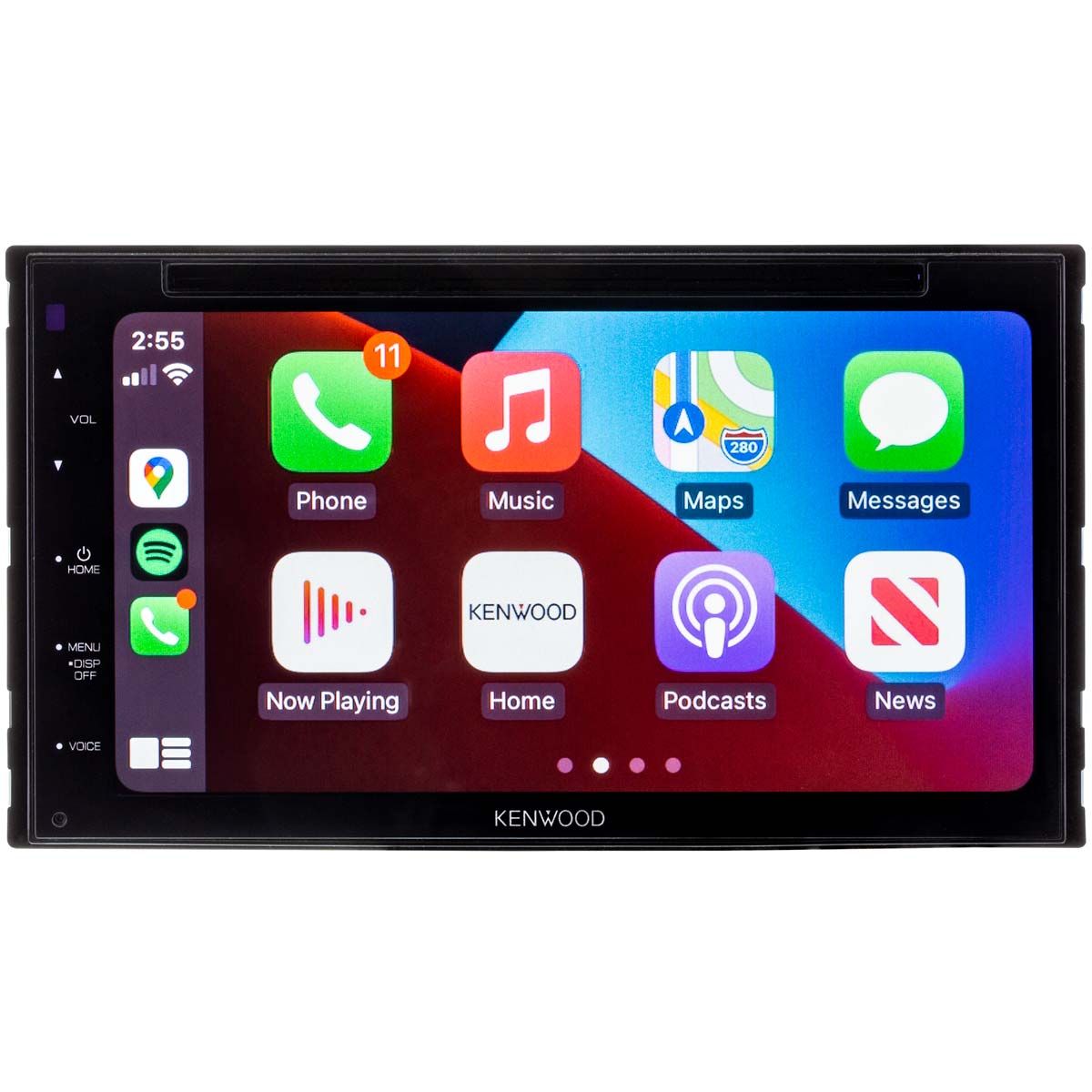 Kenwood 6.8 Android Auto & Apple CarPlay Bluetooth DVD and Digital Media  (DM) Receiver and Android Screen Mirroring Black DDX5707S - Best Buy