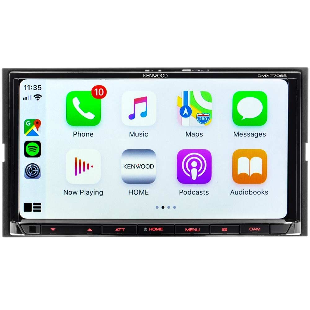 Kenwood DMX7706S 6.95 Digital Media Receiver w/Bluetooth Apple CarPlay