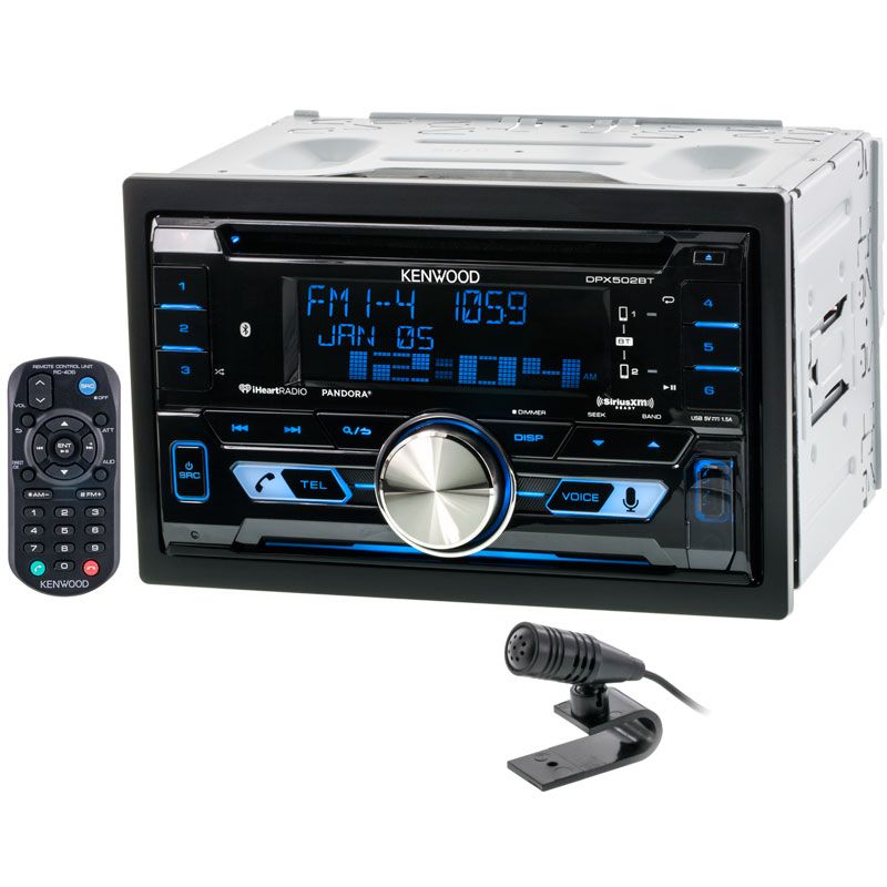 Kenwood DPX502BT Double DIN CD Car Stereo Receiver with Bluetooth