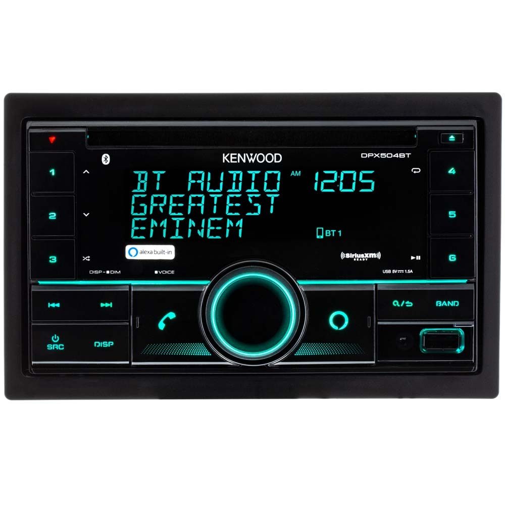 Kenwood DPX504BT Double DIN Car Stereo CD Receiver with Bluetooth
