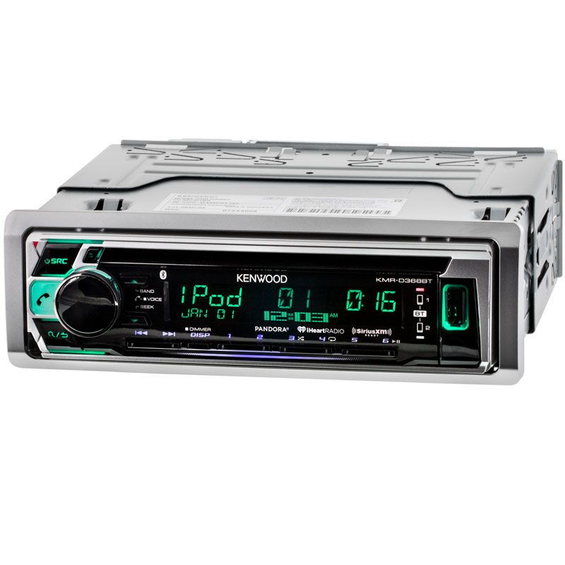 Kenwood KMR-D368BT Single DIN CD Marine Receiver with Bluetooth