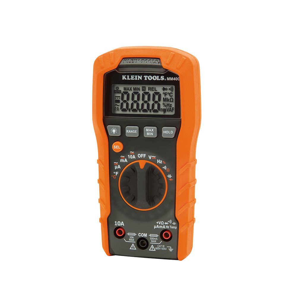 Klein Tools Mm400 Auto Ranging Ac Dc Digital Voltmeter