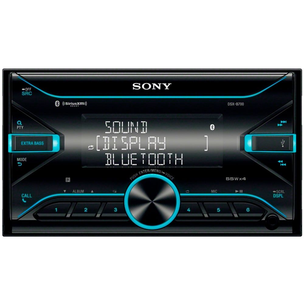 Sony DSX-B700 Double DIN Digital Media Receiver with Bluetooth and SiriusXM  Ready