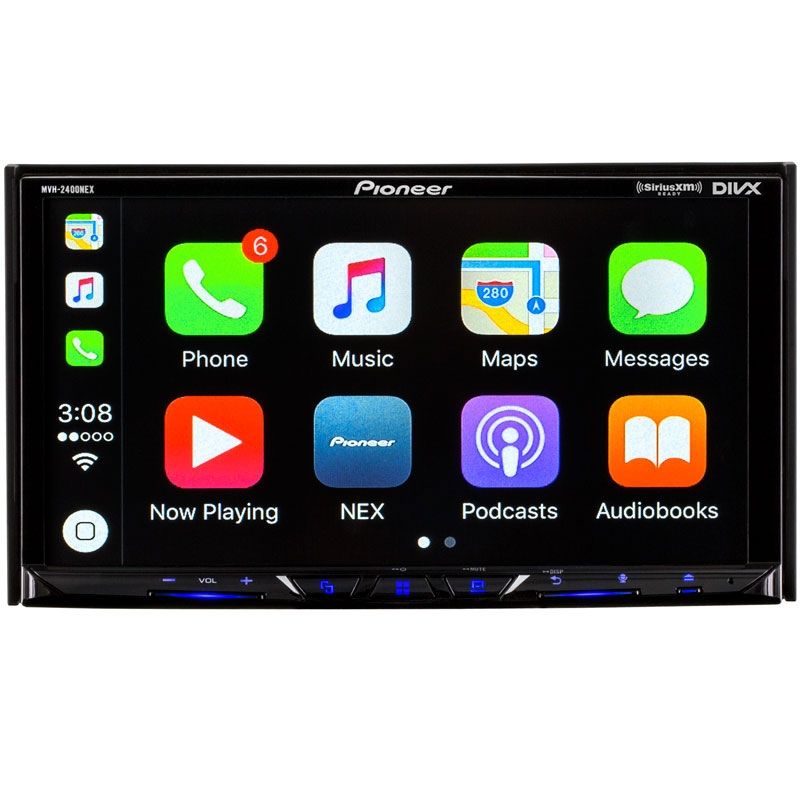 PIONEER CAR 7" LCD DIGITAL MEDIA BLUETOOTH STEREO FREE BLACK FULL LICENSE CAMERA
