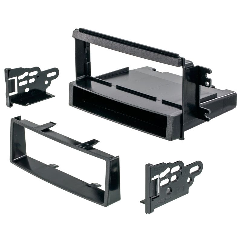 Metra 99-7318 Single DIN Installation Kit with Pocket for 2005-2006 Kia Spectra (Black