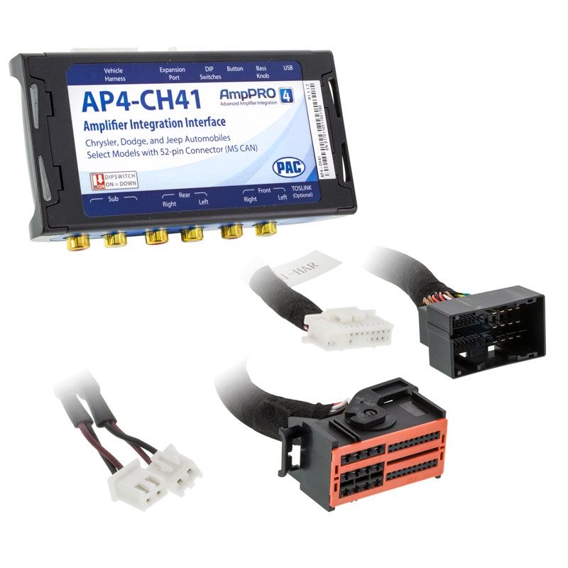 PAC AP4CH41 Amplifier Interface for 201317 Chrysler/Dodge/Jeep/Ram