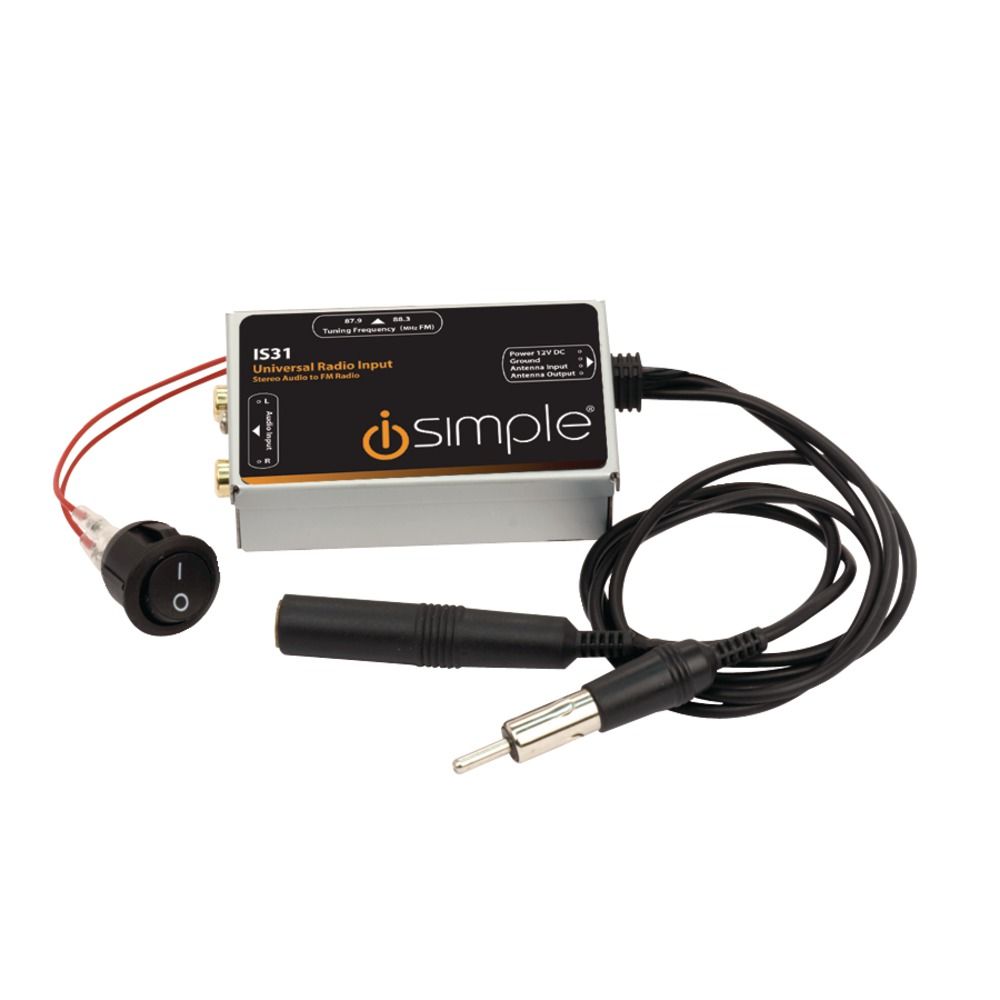 iSimple IS31 Universal FM Modulator for Auxiliary Audio Input for All Radios