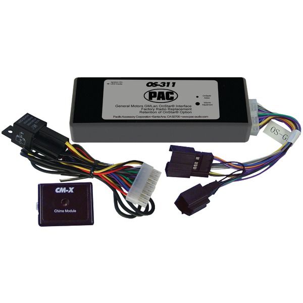 PAC Wiring Harness Interface For GM With Bose & OnStar – Retains Factory Features, Black