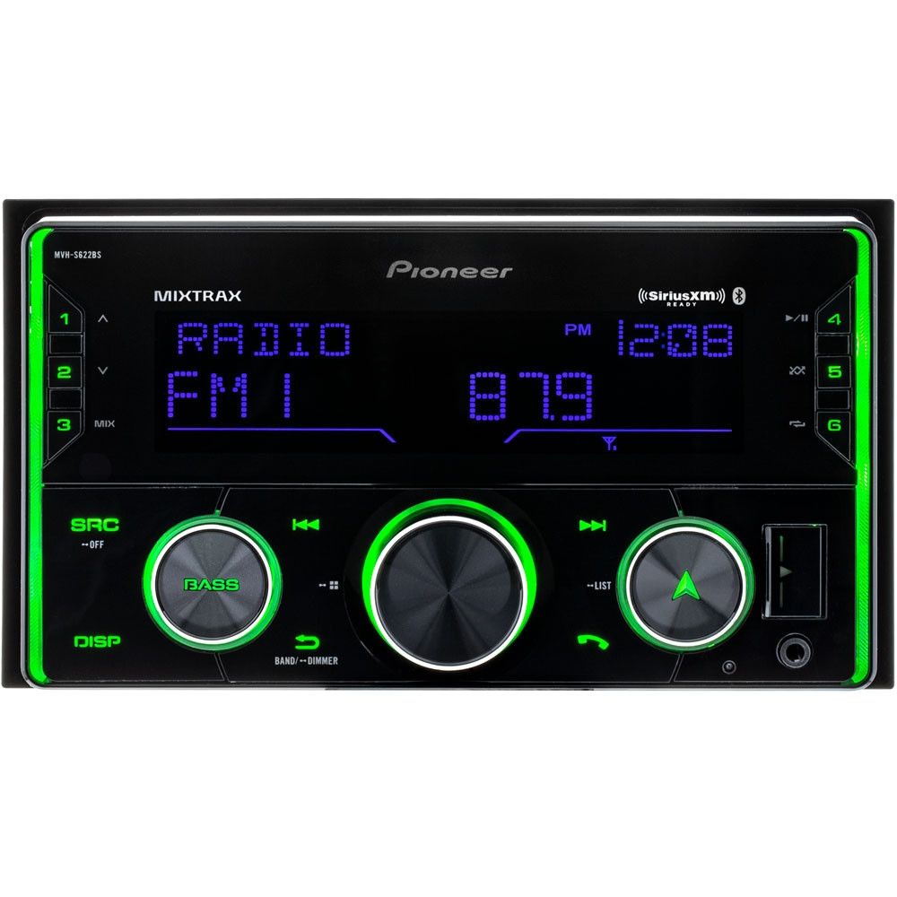 Best Buy: Pioneer Double Din Bluetooth in-Dash Car Stereo Receiver Black  FH-S720BS