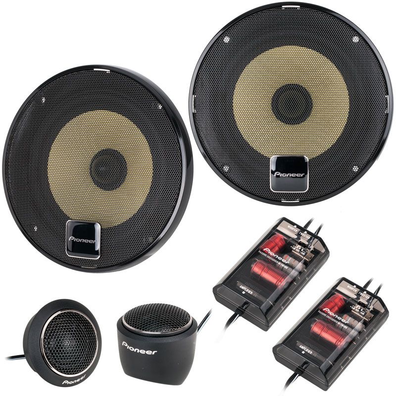 Pioneer TS-D1330C 5 1/4 Inch 180 Watt Component Speaker Package