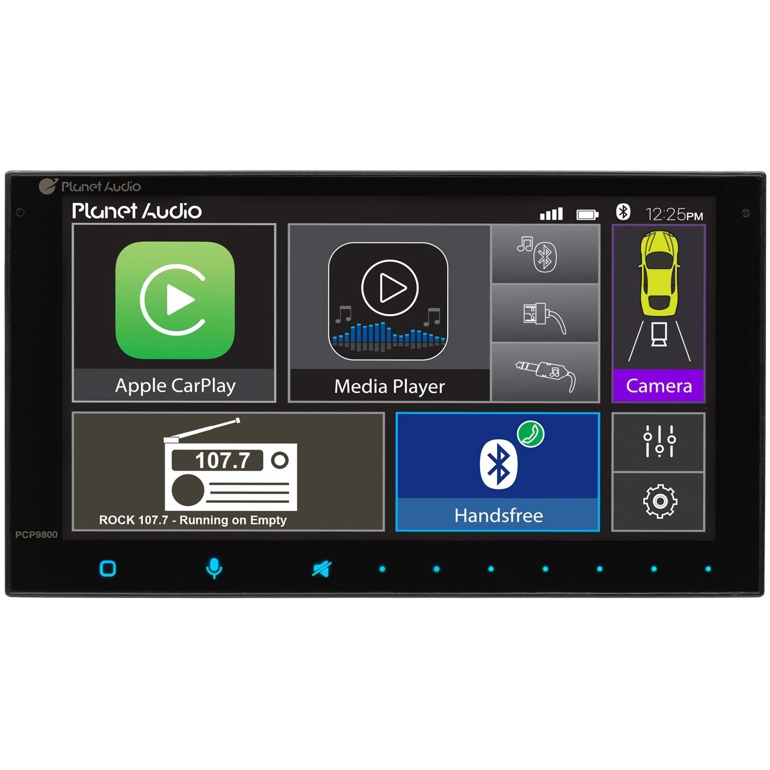 Planet Audio PCP9800 Double DIN Digital Media Receiver with 6.75