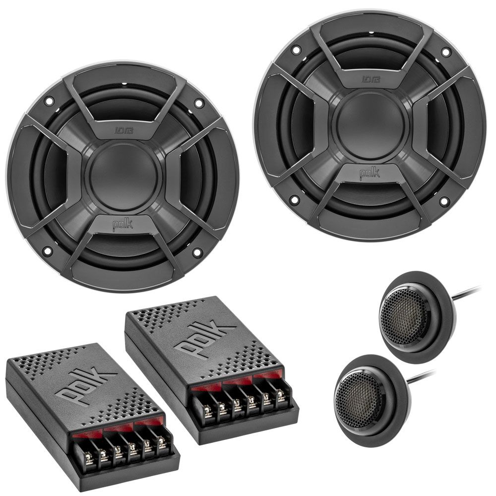 50Ft Wire 4x JVC 100 Watt 6.5" Coaxial Speakers 4-Channel Bluetooth Amplifier 