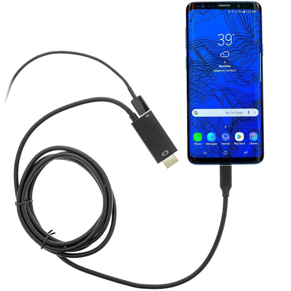 QMV 6 foot USB-C To HDMI Digital for Android Phone Mirroring