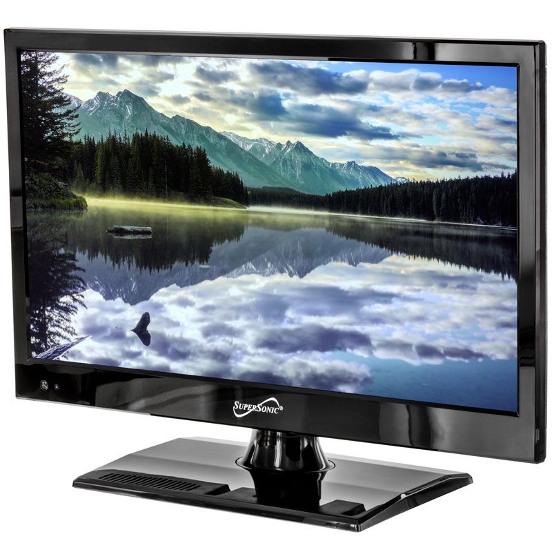 Supersonic SC-1511 White 15.6 1080p LED Widescreen HDTV with HDMI & USB Input 
