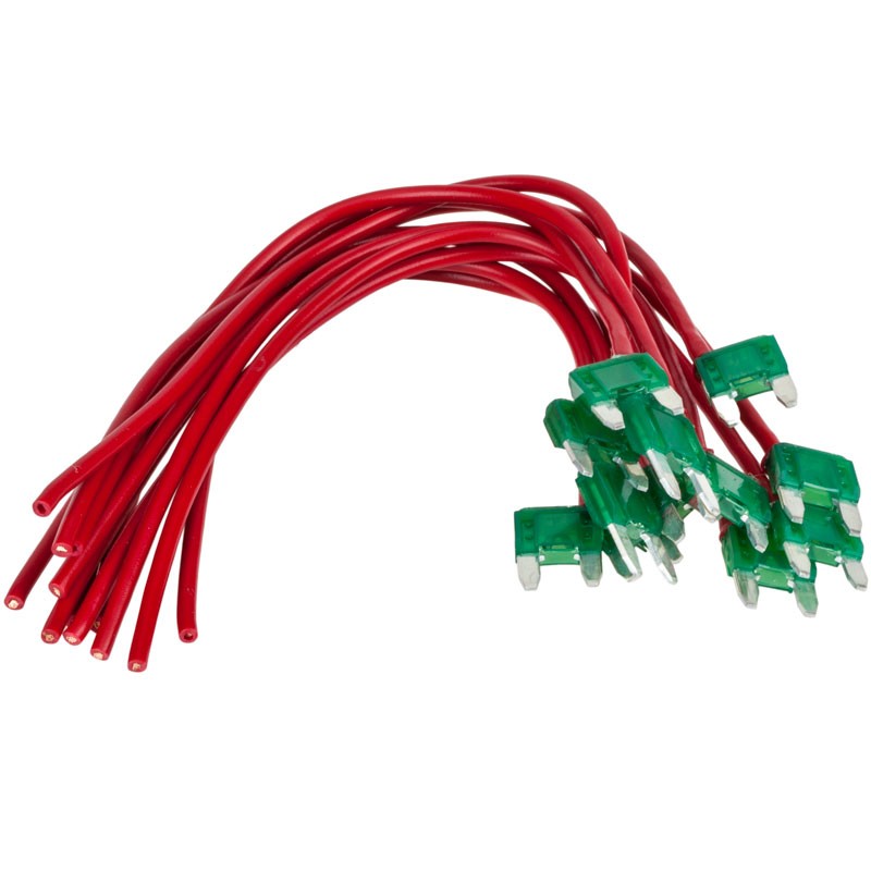 Accelevision 5609PT Prewired Standard 30 Amp MiniATC Fuses for