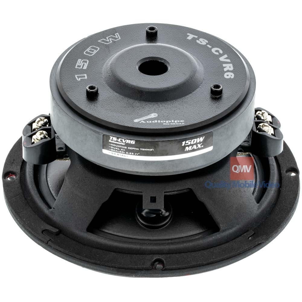 Audiopipe TSCVR6 TSCVR Series 61/2 inch Subwoofer Dual 4 ohm voice coils