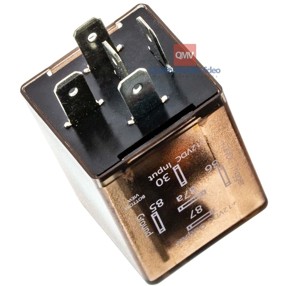 Beuler BU510TD 12 VDC Automotive 5Pin SPDT Time Delay Relay with adjustable timing Delay On