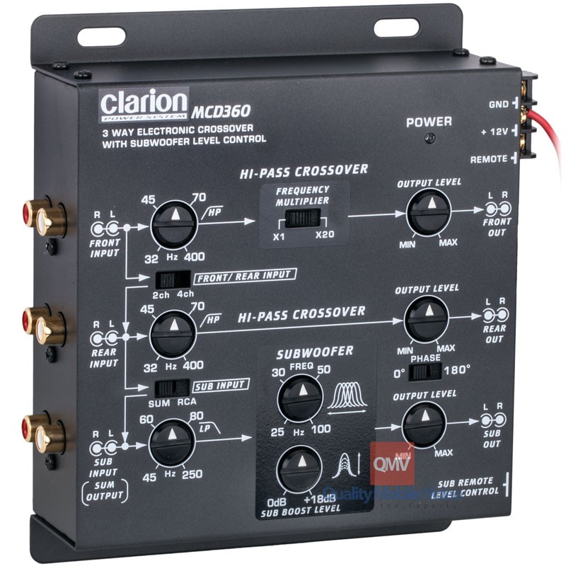 Clarion MCD360 3Way Electronic Crossover