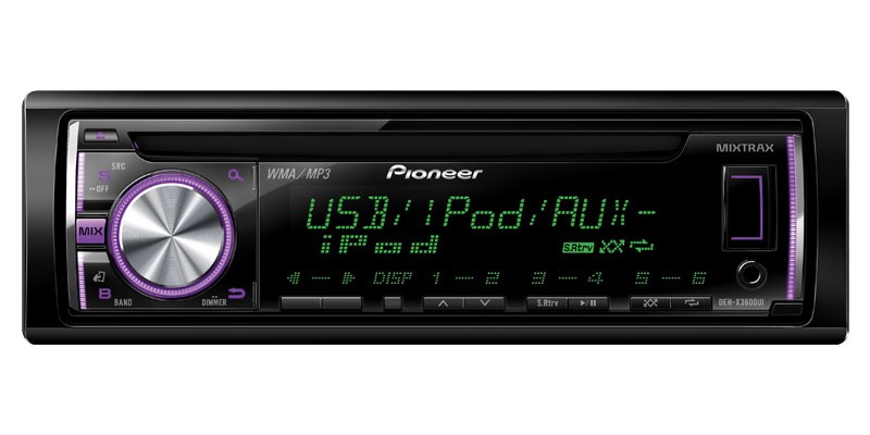 Pioneer Deh X3600ui Single Din In Dash Cd Receiver With Usb