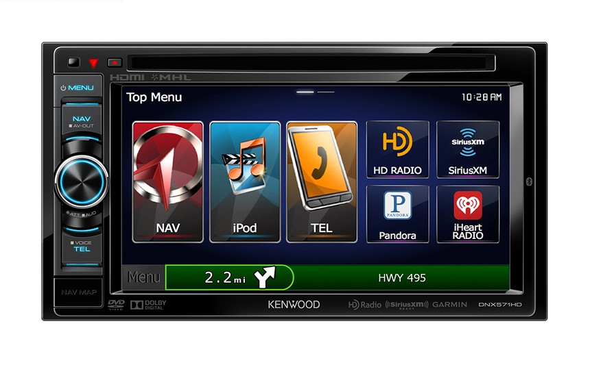 Discontinued Kenwood Dnx571hd In Dash 6 1 Dvd Mp3 Usb Touchscreen Car Stereo Receiver With Bluetooth Hd Radio And Built In Gps