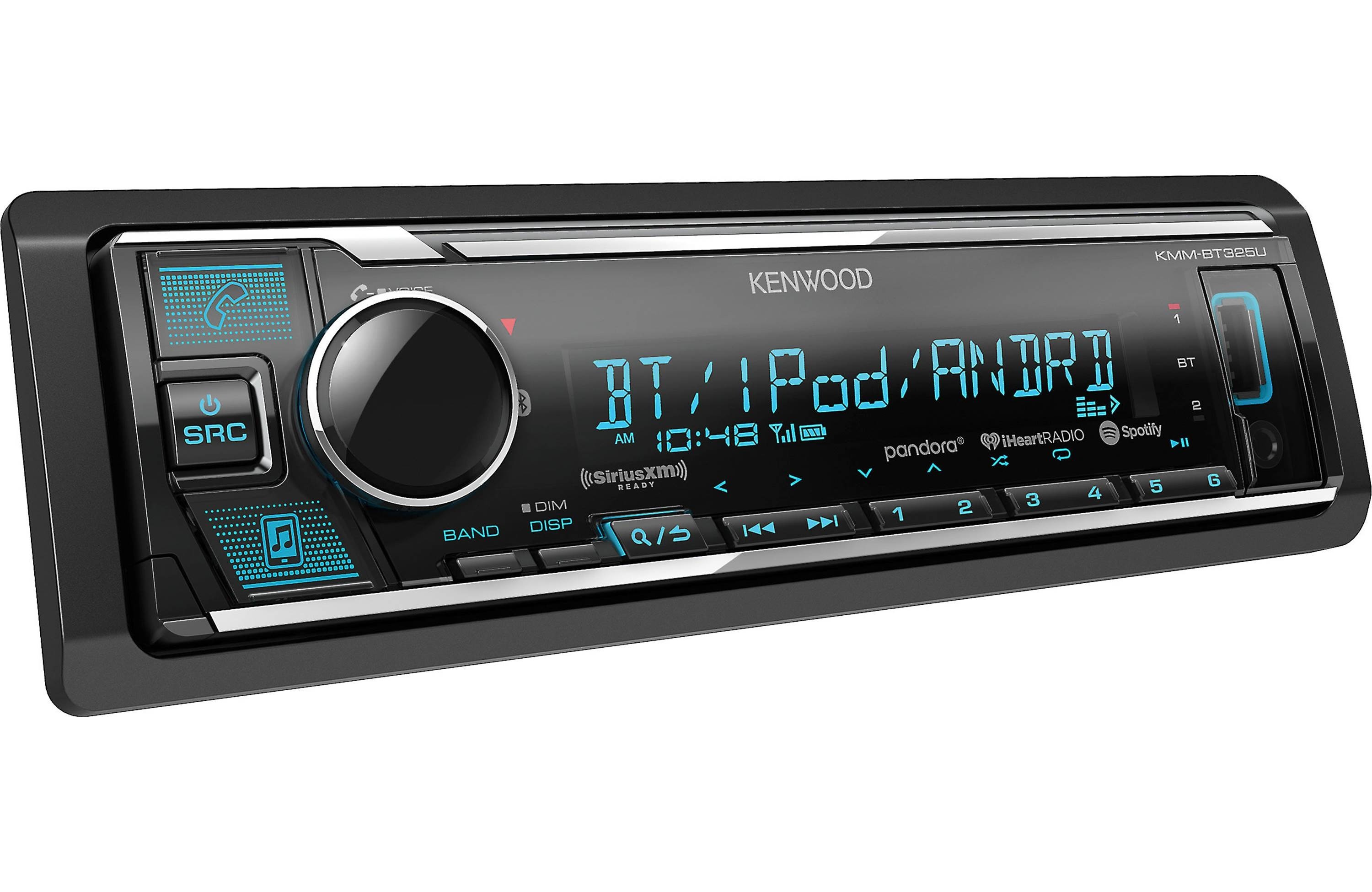 Kenwood Kmm Bt325u Single Din Digital Media Receiver With Bluetooth