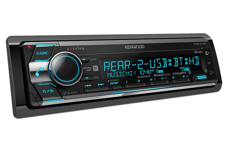Kenwood eXcelon KDCX701 Single DIN Car Stereo, Bluetooth and HD Radio
