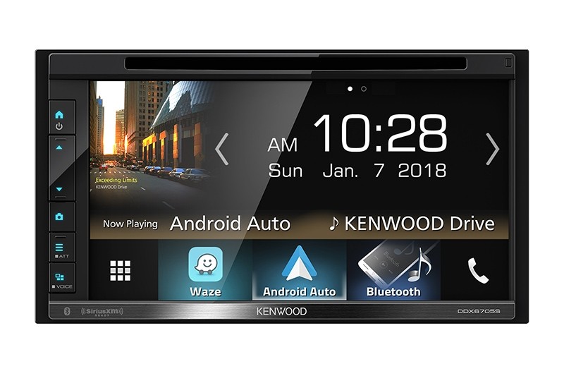 Discontinued Kenwood Ddx6705s Double Din 6 8 In Dash Dvd Cd Am Fm Receiver With Bluetooth Weblink Apple Carplay Android Auto And Dash Cam Link