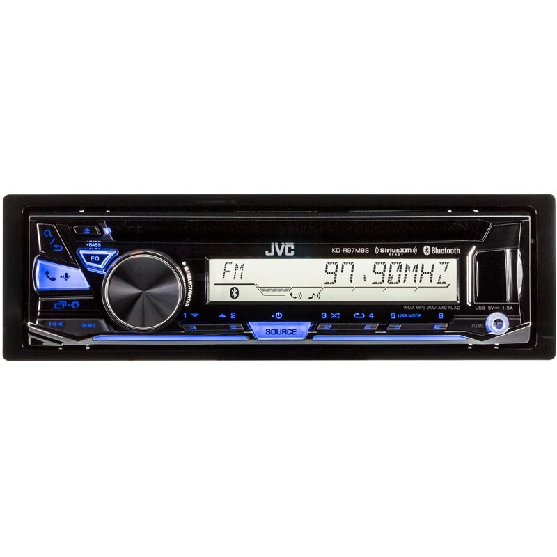 JVC KDR97MBS Marine Motorsports CD Receiver with BuiltIn Bluetooth