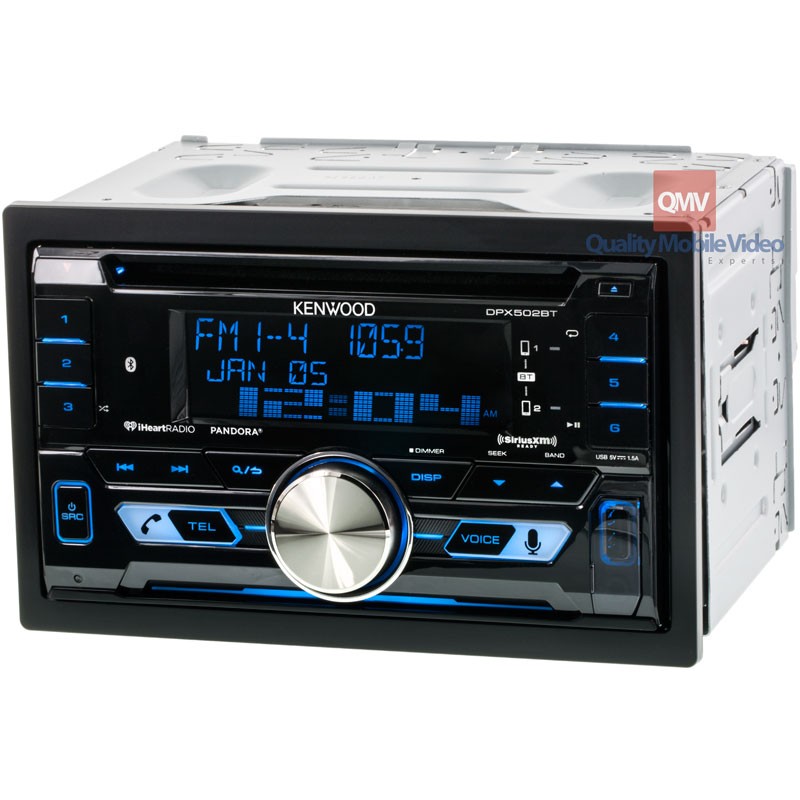 Kenwood DPX502BT Double DIN CD Car Stereo Receiver with Bluetooth