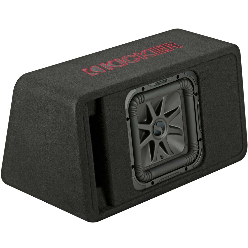 Kicker 45VL7R102 Single 10 inch Square L7R Preloaded Subwoofer Enclosure