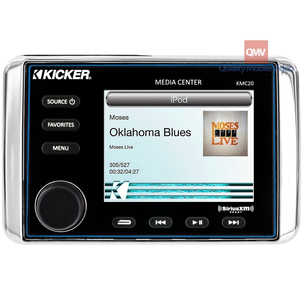 Kicker KMC20 Marine Premium Media Center with LCD FullColor Screen