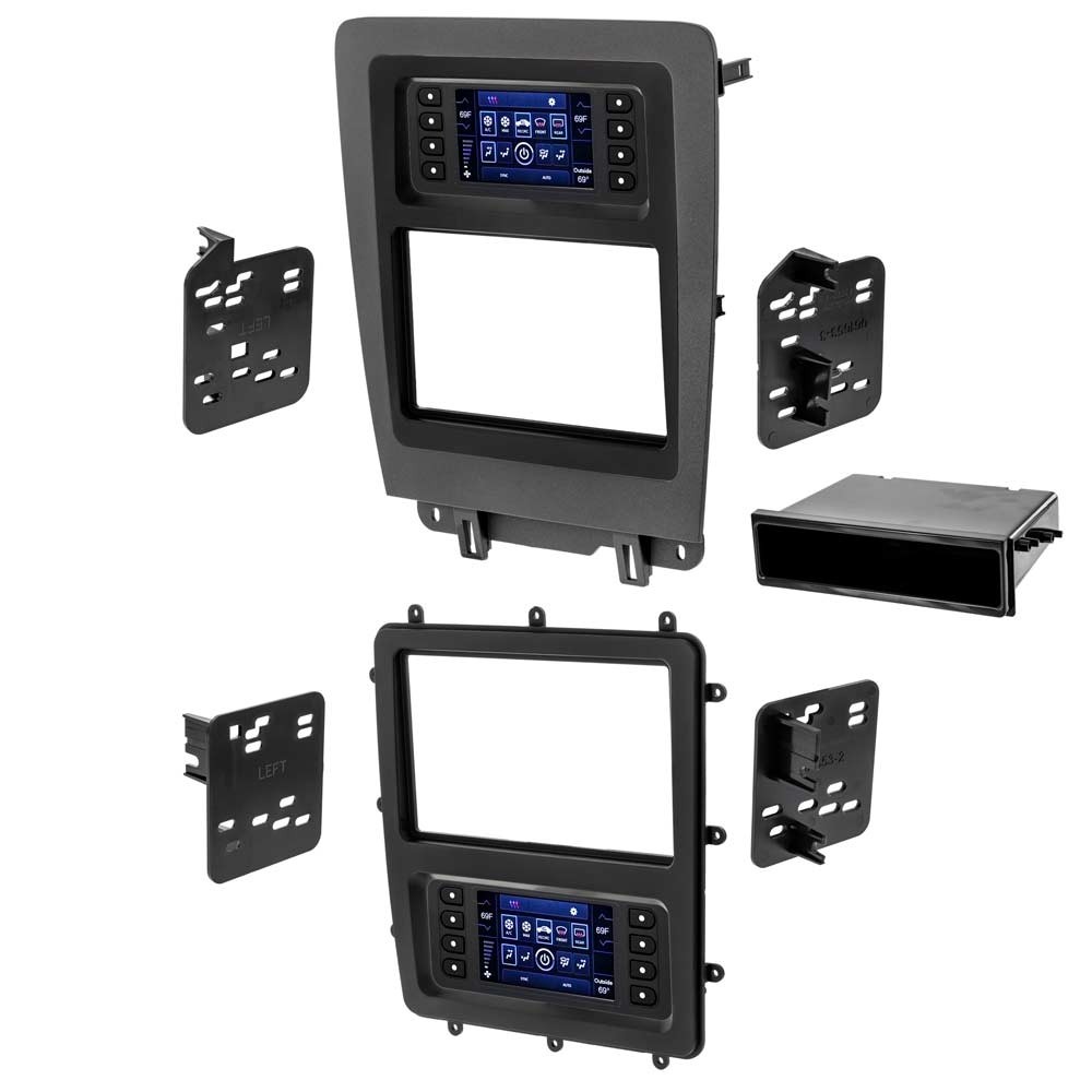 Metra 995839CH Single or Double DIN Car Stereo Dash Kit for 2010