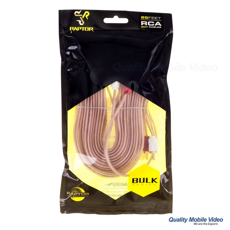 Raptor R2RCA174 17 foot Car Stereo RCA Interconnect Cables 4 Channel
