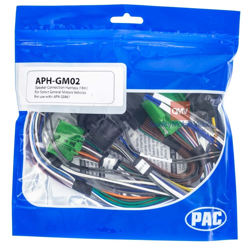 PAC APHGM02 2009 and Up select Cadillac, Chevrolet, GMC Amplifier Bypass harness for vehicles