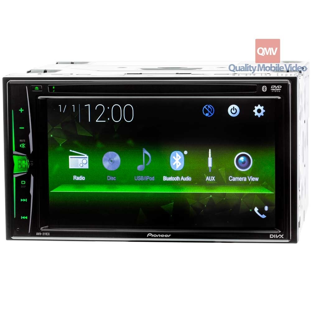 Pioneer AVH211EX 6.2 Inch Dash Double DIN Car Stereo Receiver with