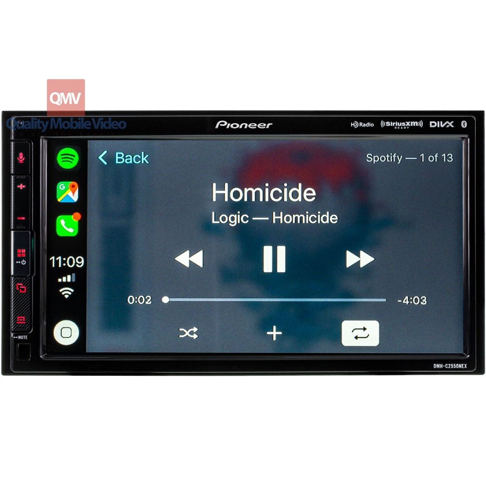 double din android auto and apple carplay in dash car stereo receiver 6 8 touchscreen pioneer dmh c2500nex hideaway unit electronics evertribehq car electronics