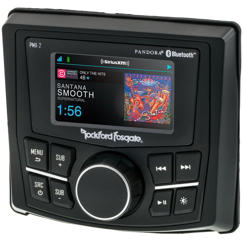 Rockford Fosgate Pmx 2 Waterproof Bluetooth Marine Receiver With Iphone Ipod Support And Pandora Ready