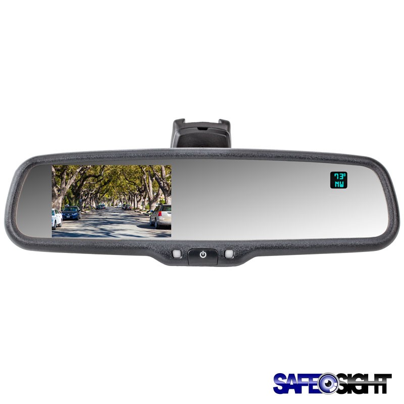 Safesight Rvmzh4300ct 4 3 Auto Dimming Oem Rearview Mirror With Compass And Temperature