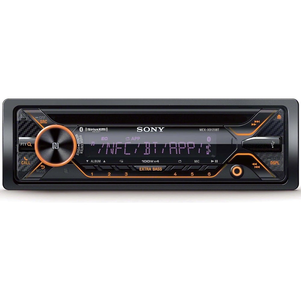 Sony MEXXB120BT Single DIN Car Stereo Receiver with Bluetooth and