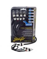 Stinger SI8417 8000-Series 17-Foot Car 4-Channel Stereo RCA Interconnect Cables