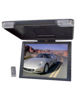 Pyle PLVW-R1440 14 Inch Overhead Roof Mount Flip Down LCD Monitor with IR Infrared Transmitter and Swivel Screen