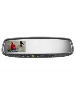 Gentex 50-2010TUNK3345S 3.5 inch Electrochromic Auto-Dimming Rear View Mirror Monitor with Homelink Transmitter & Compass Display for 2010 & up Toyota Tundra